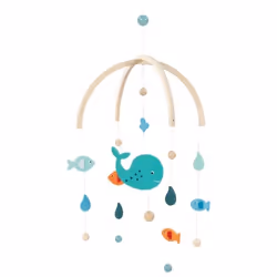 Goki Mobile whale, Cot, Wood