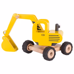 Goki Excavator, Excavator, 3 yr(s), Wood, Black, Wood, Yellow