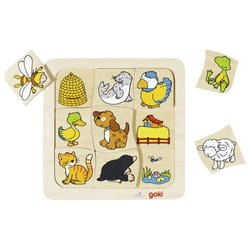 Goki 56881 Contour puzzle 9 pc(s) Animals