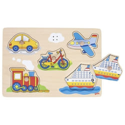 Goki 57519 puzzle Shape puzzle 5 pc(s) Vehicles