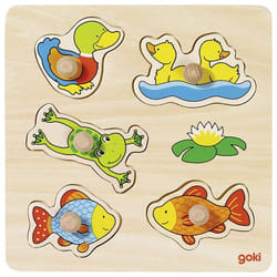 Goki 57549 Shape puzzle 5 pc(s) Flora & fauna