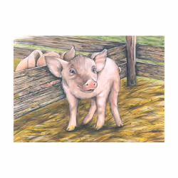 Goki Farm animals, cube puzzle
