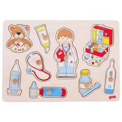 Goki 57748 Shape puzzle 9 pc(s) Professions