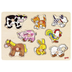 Goki 57873 Shape puzzle 8 pc(s) Farm