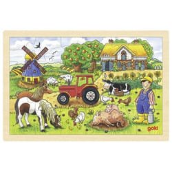 Goki 57891 Frame puzzle 24 pc(s) Farm