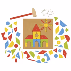 Goki Hammer and nail game, basic, 3 yr(s), Cork, Metal, Wood, Multicolour