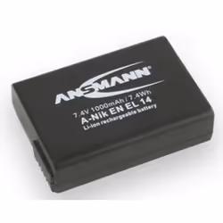 Ansmann A-NIK EN EL 14, 1000 mAh, 7.4 V, Lithium-Ion (Li-Ion)