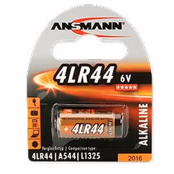 Ansmann 4LR44, Single-use battery, Alkaline, 6 V, 1 pc(s), Orange, Blister