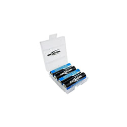 AA Batteries [In 4 Way Storage Case] Long Lasting High Capacity Disposable AA Type 1.5V Industrial Lithium Battery For Door Bells, Flashlights, Alarm