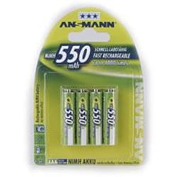 Ansmann Blister 4 X Accu, AAA, 550 mAh AAA / HR03 Nickel-Metal Hydride (NiMH)