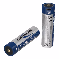 Ansmann 1307-0003, Rechargeable battery, Lithium-Ion (Li-Ion), 3.6 V, 3400 mAh, 12.24 Wh, Silver