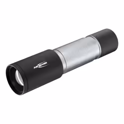 Ansmann 270B, Hand flashlight, Aluminium, Black, Aluminium, Buttons, IPX4, III