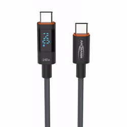 Ansmann 1700-0176, 1.2 m, USB C, USB C, USB 2.0, 0.48 Gbit/s, Anthracite