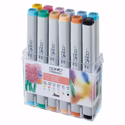 Copic Classic Pastel Colours set, 12 pcs