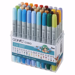 Copic 22075715 marker 36 pc(s) Brush tip Aqua, Beige, Black, Blue, Green, Grey, Lavender, Mauve, Ochre, Orange, Pink, Red, Yellow
