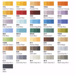 Copic 22075715 marker 36 pc(s) Brush tip Aqua, Beige, Black, Blue, Green, Grey, Lavender, Mauve, Ochre, Orange, Pink, Red, Yellow