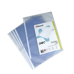 Rexel Embossed A3 Portrait Pocket Clear (10)