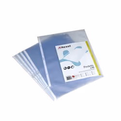 Rexel Embossed A3 Portrait Pocket Clear (10)