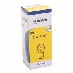 Light Bulbs; NARVA; 12 21 PY21W; for RENAULT, SKODA, IVECO, FIAT, PEUGEOT