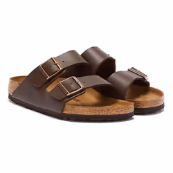 ) Birkenstock Arizona Birko-Flor 051701 Mens Womens Brown Sandals - 6 (Adults'