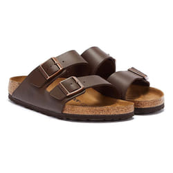 ) Birkenstock Arizona Birko-Flor 051701 Mens Womens Brown Sandals - 6 (Adults'