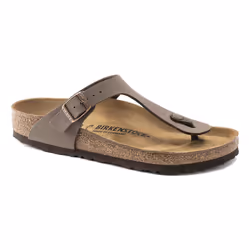 Birkenstock Gizeh, Sandals, Unisex, Adult, Mocha, Monotone, Buckle closure