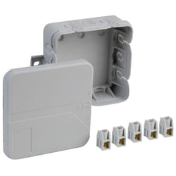 SPELSBERG - IP20 Grey Junction Box (85x85x37mm)