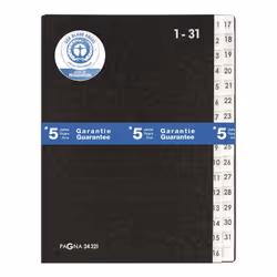 Pagna 24321-04 divider book Black A4