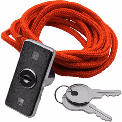 Chamberlain 1702REV, 1.8 m, Flat key, Stainless steel, Red, Stainless steel
