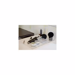 Acrylic Cosmetic Organizer Transparent Bathroom Organizer Tray for Storing Cosmetics Brushes and Jewellery  Make Up Organizer Stackable  Desk