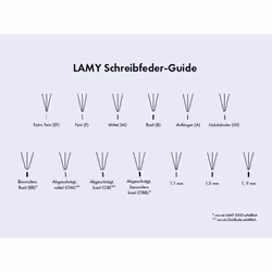 Lamy Z 57 Nib 888-14 Carat Gold Nib Bicolour (Black, Gold) - EF Nib Size