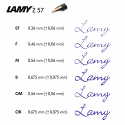 Lamy Z 57 Nib 888-14 Carat Gold Nib Bicolour (Black, Gold) - EF Nib Size