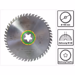 Festool 492050 Fine Tooth Saw Blade 190X2,4 FF W48 for CS 50, Multi-Colour