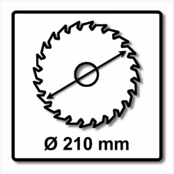 Festool 493201 Special Saw Blade 210x2,4x30 TF72 for TS 75, Multi-Colour, Type.TS75-Mati.Alu-Ã mm.210-AlÃ©s.30-N