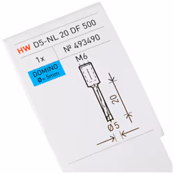 D 5-NL 20 HW-DF 500 Domion Router, Black With Carbide-tipped Cutter Blade
