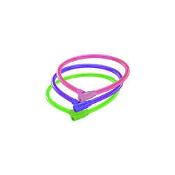 Spiral Cable Lock Bicycle Lock Assorted Colours Green Pink M