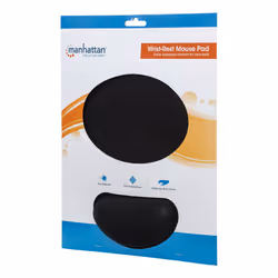 Manhattan Gel Material Promotes Proper Hand and Wrist Position, Water-resistant 240 x 200 mm (9.5 x 8 in.) Surface, Non-slip Rubber Base, Black - Additional view 7