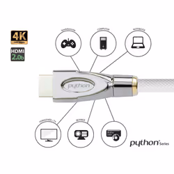 Series PREMIUM High-Speed HDMI Connection Cable with Ethernet - 4K2K / UHD/Ultra HD @ 60 Hz - HDMI 2.0 - Copper Conductor, 3D, Triple Shielded, Nylon