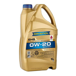 Ravenol EHS 0W-20 5l Engine oil 1111113-005-01-999 FORD: FIESTA 6, Transit Custom V362 Van, FOCUS 3, BMW: 3 Saloon, 5 Saloon, 1 Hatchback
