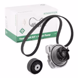Water Pump + Timing Belt Kit; INA; 19; for AUDI; 034121004, 034121004V, 034121004X, 034121005D, 074109119