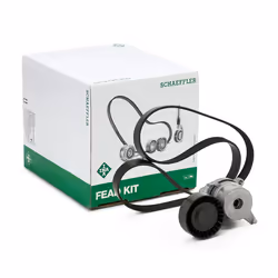 V-ribbed belt set; INA; Check alternator freewheel clutch & replace if necessary; for CITROËN, PEUGEOT, TOYOTA; 1612372480, 1 ...