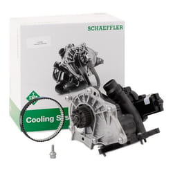 INA 538 0360 10 Water pump with belt pulley with gasket/seal with thermal management module with housing for timing belt drive AUDI: A3 Convertible