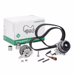 Water Pump + Timing Belt Kit; INA; switchable water pump 25; for VOLKSWAGEN, AUDI, SKODA, SEAT, VW; 036109244K, 038109244P, 0 ...