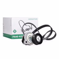 V-ribbed belt set; INA; Check alternator freewheel clutch & replace if necessary; for VOLVO; 30757514, 31258381, 31330379, 31 ...