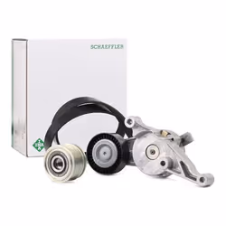 V-ribbed belt set; INA; with freewheel belt pulley; for VOLKSWAGEN, SKODA, AUDI, SEAT, VW; 021903119G, 022903119A, 022903119C ...
