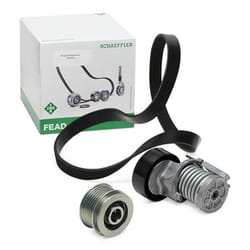 INA 529 0475 20 V-ribbed belt set with freewheel belt pulley VOLKSWAGEN: Tiguan I, GOLF 6, Sharan II, SKODA: Octavia II Hatchback, Octavia 2 Combi