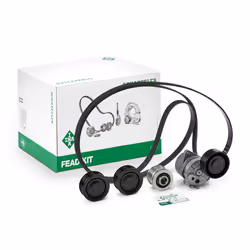 V-ribbed belt set; INA; with freewheel belt pulley; for MERCEDES-BENZ; 0002020019, 0002020919, 0009060501, 0009060604, 000906 ...