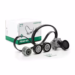 V-ribbed belt set; INA; with freewheel belt pulley; for MERCEDES-BENZ; 0009060501, 0009060604, 0009060706, 0009061722, 000906 ...