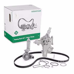 Water Pump + V-Ribbed Belt Kit; INA; Check alternator freewheel clutch & replace if necessary; for VAUXHALL, OPEL, SUZUKI; 13 ...
