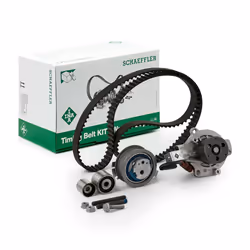 Water Pump + Timing Belt Kit; INA; switchable water pump 25; for VOLKSWAGEN, SKODA, SEAT, VW, AUDI; 036109244K, 038109244P, 0 ...